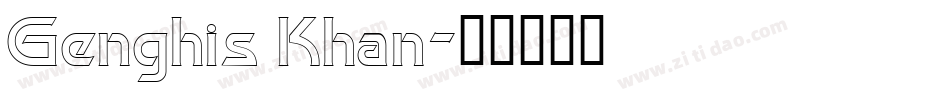 Genghis Khan字体转换